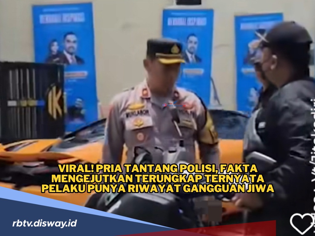 Alami Gangguan Kejiwaan, Pria yang Tantang Polisi Berakhir Damai