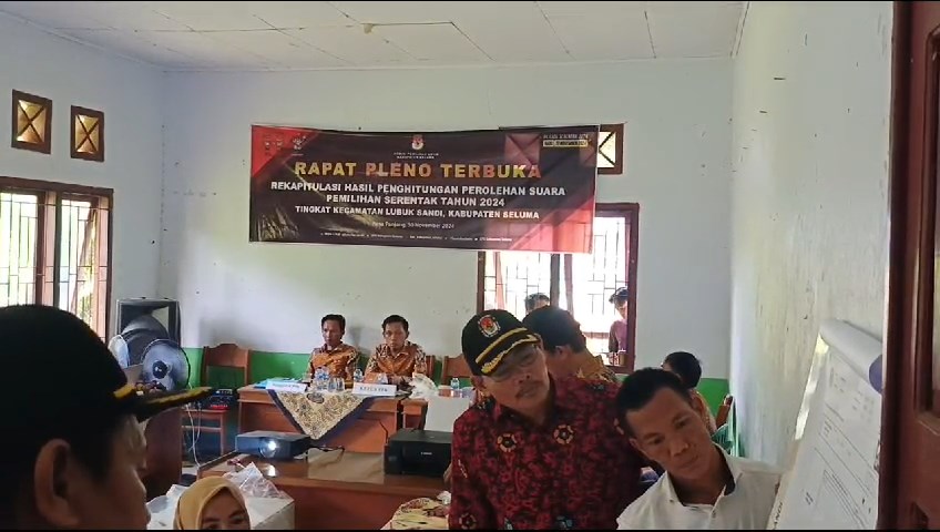 Hasil Pleno Rekapitulasi Pilgub dan Pilbup 2024 Tingkat Kecamatan di Seluma