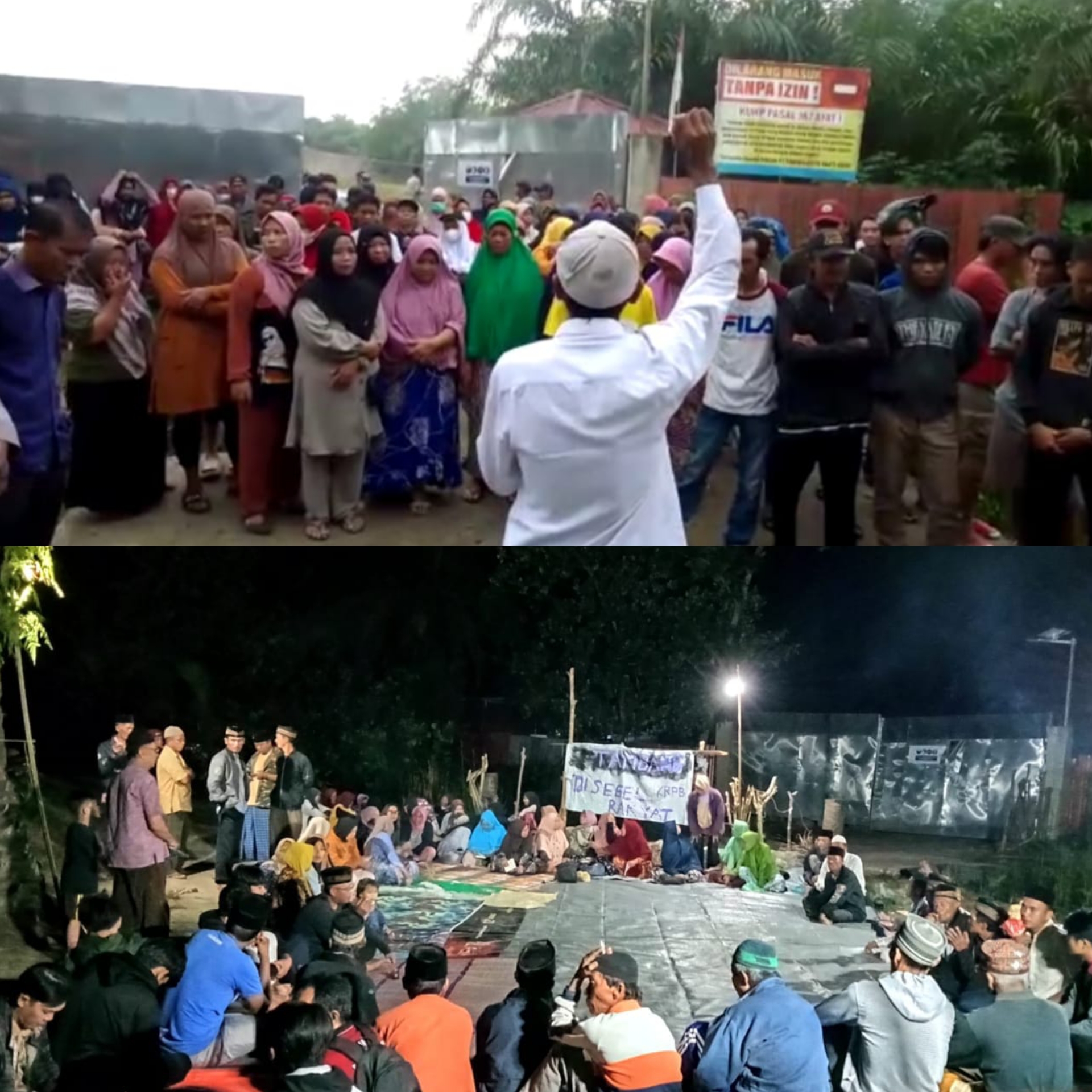 Warga Pasar Seluma Pecah, Pagi Orasi, Malamnya Yasinan