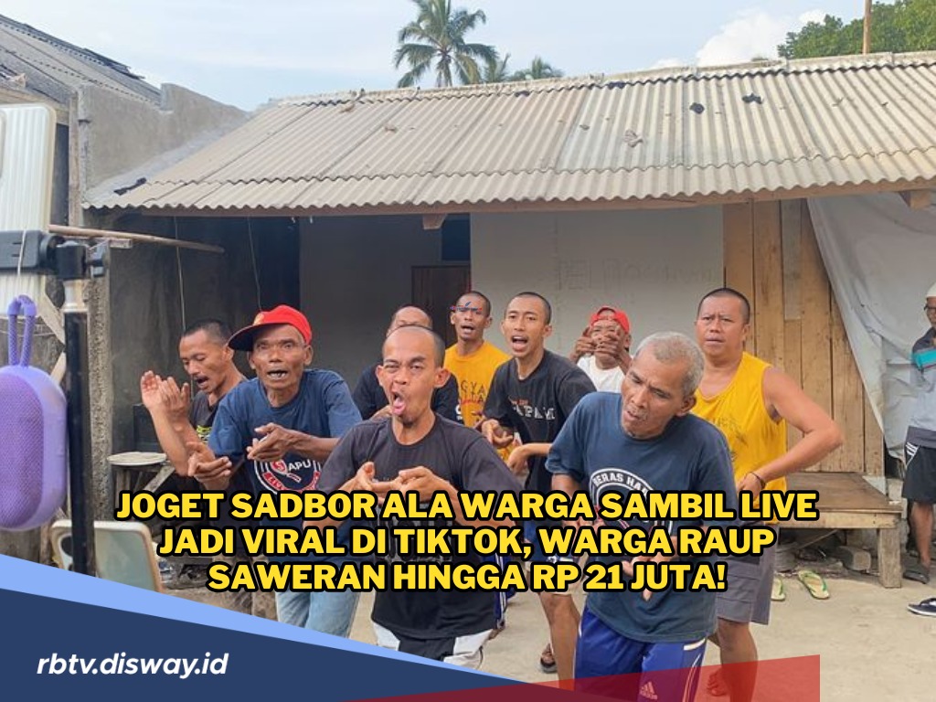 Warga Kampung Sukabumi Raup Cuan Rp21 Juta Lantaran Live Joget Sadbor di TikTok