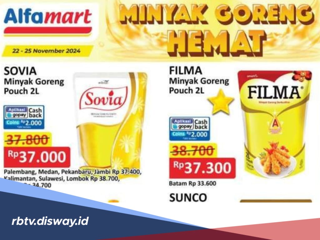 Promo JSM Alfamart, Weekend 22-24 November 2024, Dapatkan Diskon Minyak Goreng hingga Beras