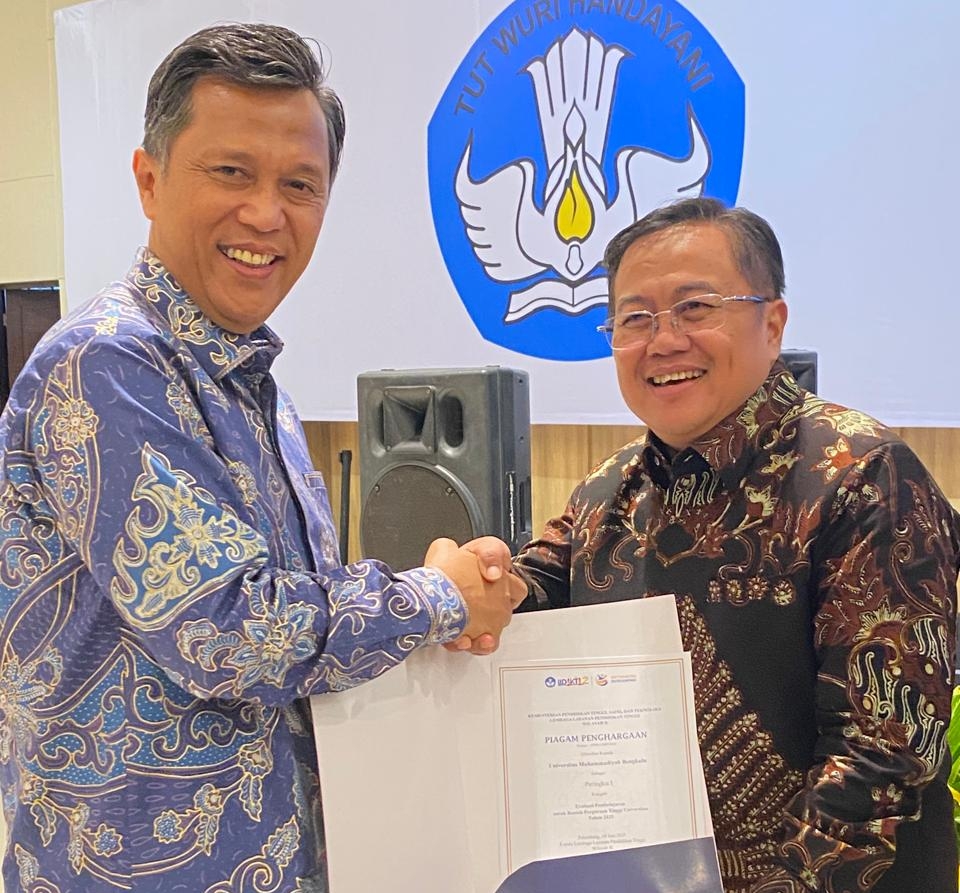 UMB Raih Peringkat 1 Kategori Evaluasi Pembelajaran di LLDIKTI Wilayah II