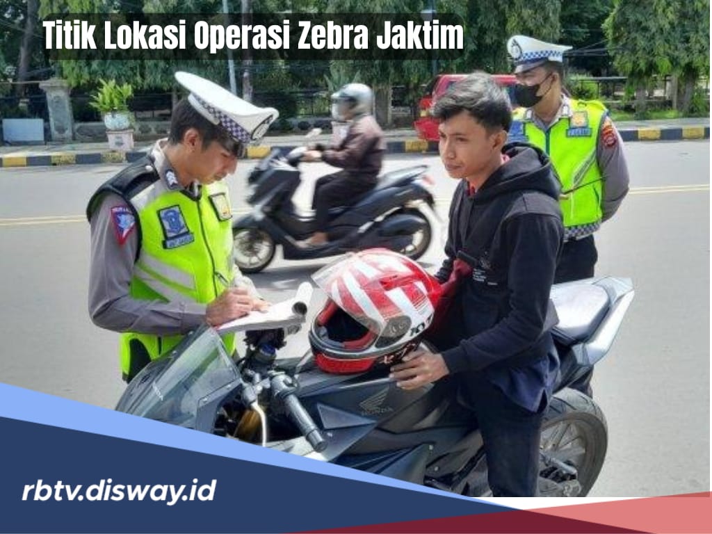 Operasi Zebra 2024 Masih 6 Hari Lagi, Ini 5 Lokasi Razia Operasi Zebra 2024 di Jakarta Timur