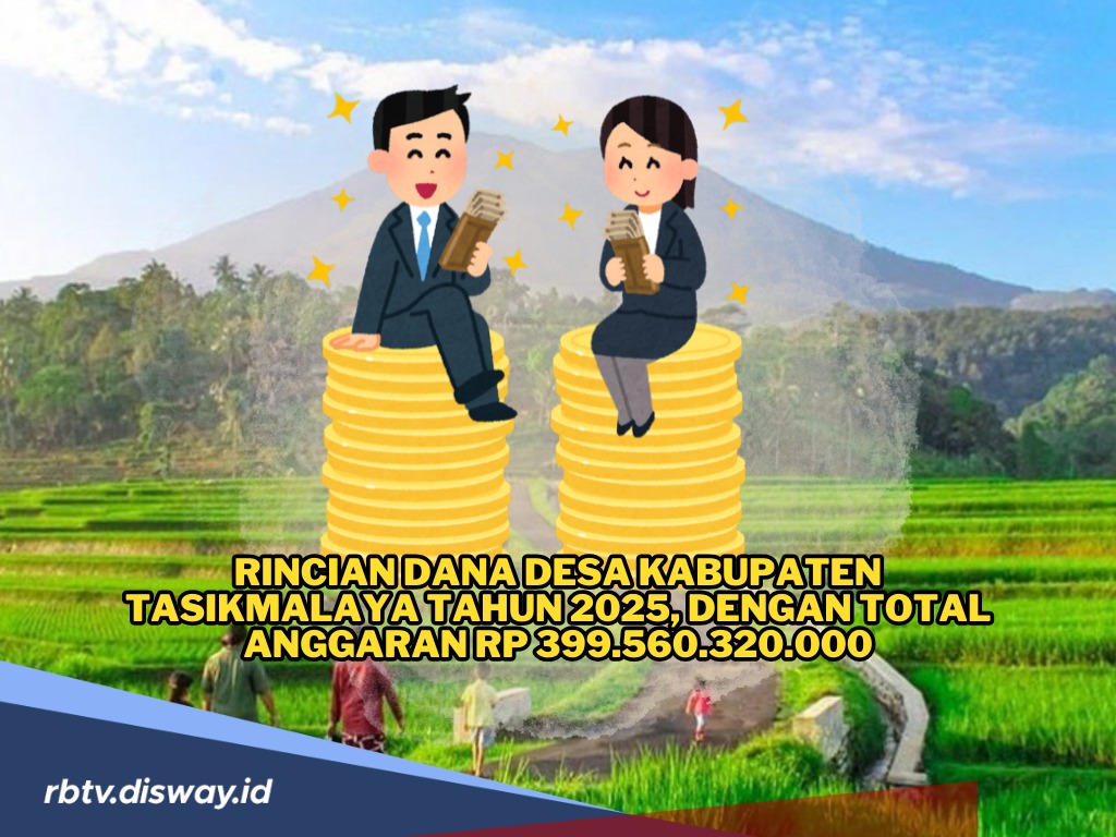 Rincian Dana Desa Kabupaten Tasikmalaya Tahun 2025, dengan Total Anggaran Rp 399.560.320.000