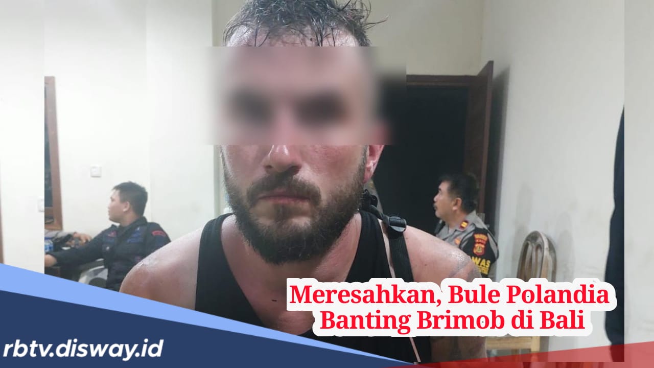 Tak Terima Ditegur, Bule Ngamuk hingga Banting Anggota Brimob di Bali