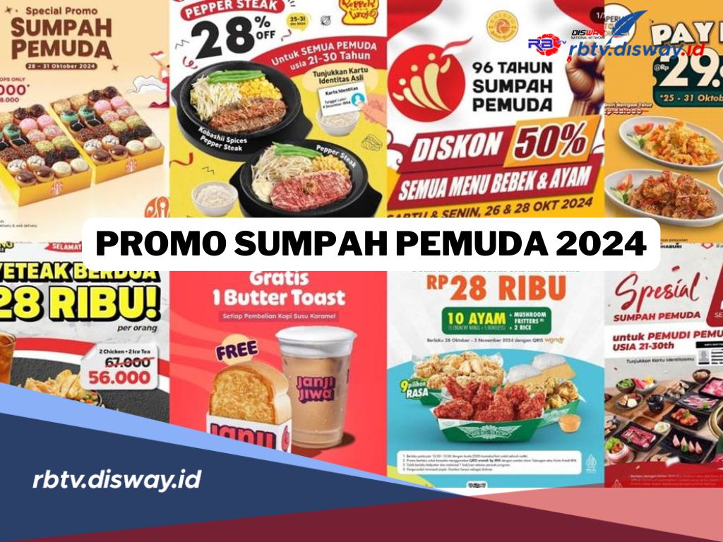 Jajan Hemat, Ini Daftar Promo Sumpah Pemuda 2024, Jangan Sampai Ketinggalan