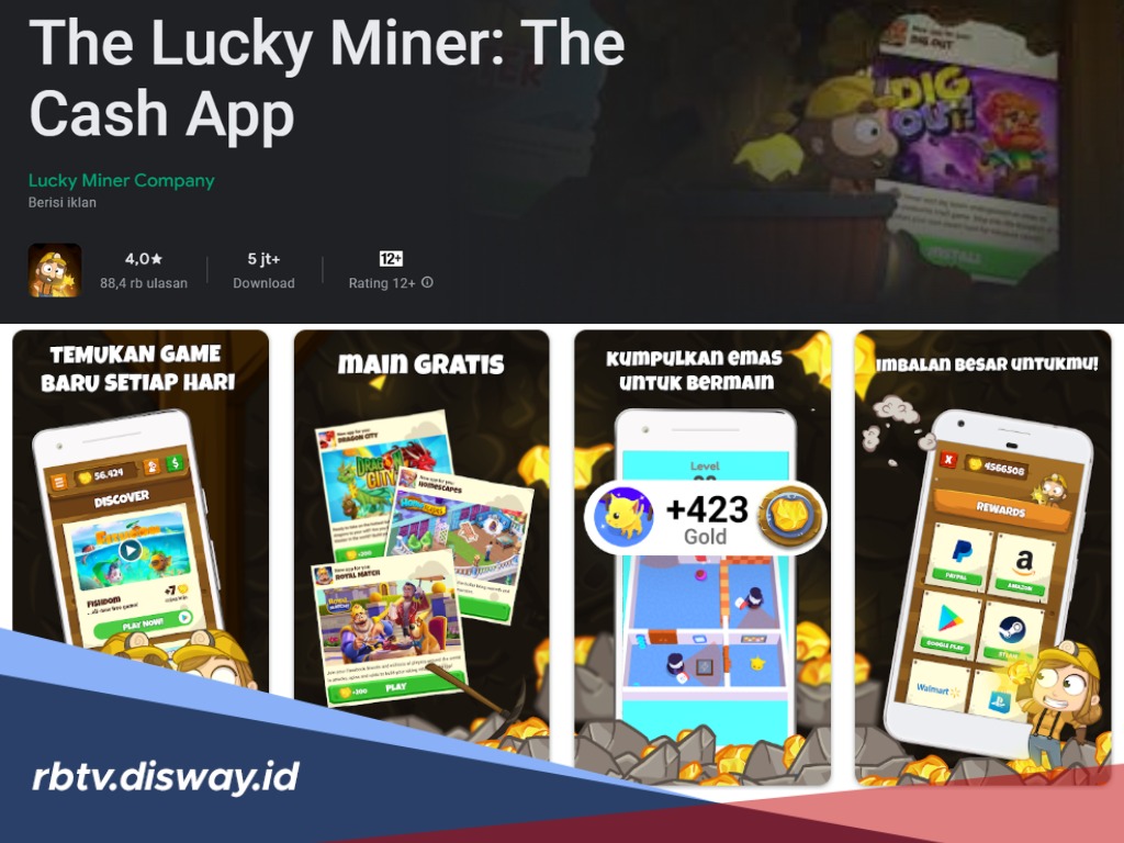 Tarik Saldo DANA Gratis hingga Rp 50 Ribu Lewat Aplikasi Game Lucky Miner
