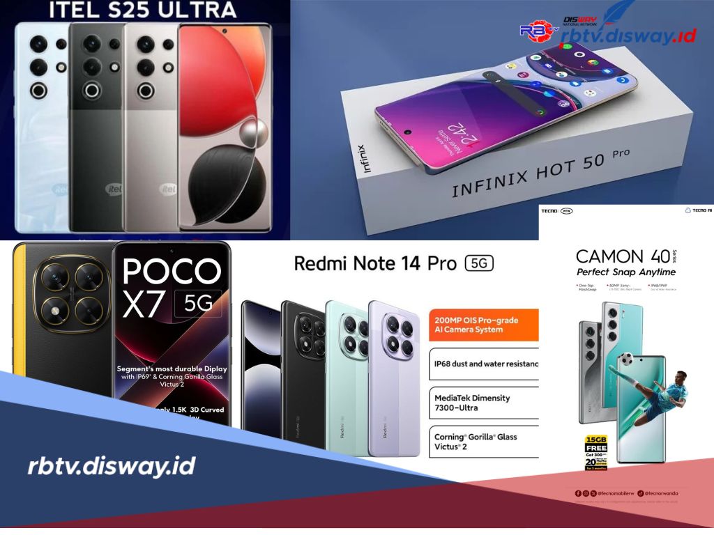 Pilihan HP Layar Lengkung Harga Murah 2025 dengan RAM 12GB dan Kamera Selfie 32 MP