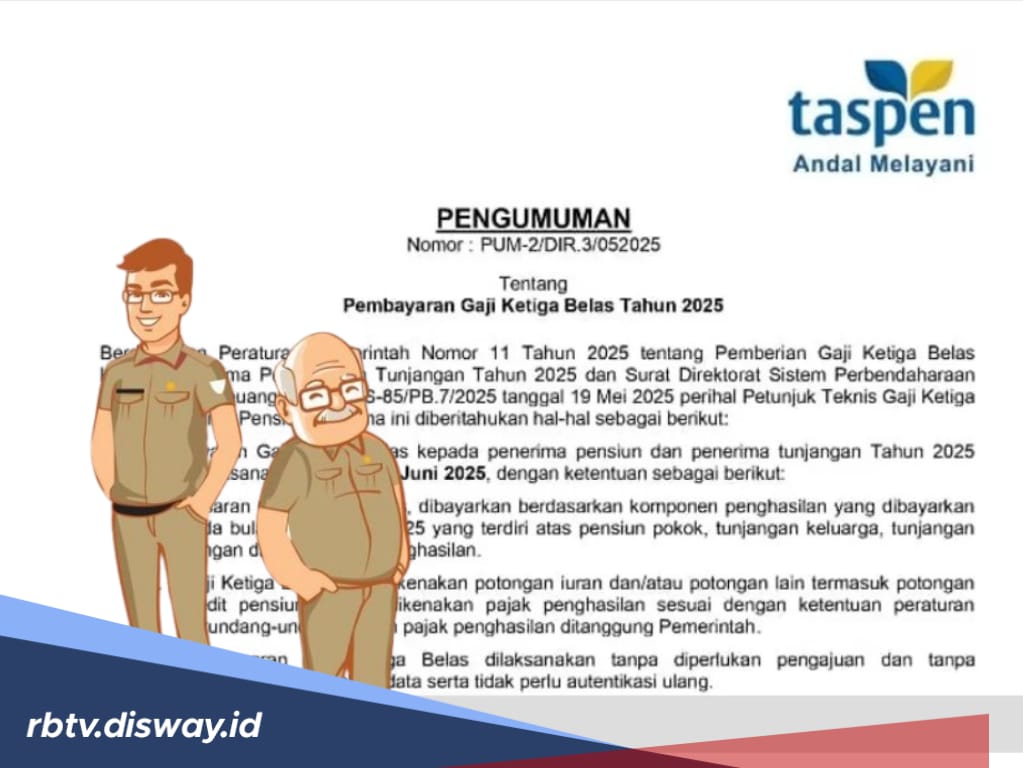 Cek Pengumuman Terbaru Taspen Pencairan Gaji ke-13, Segini Nominal Uangnya
