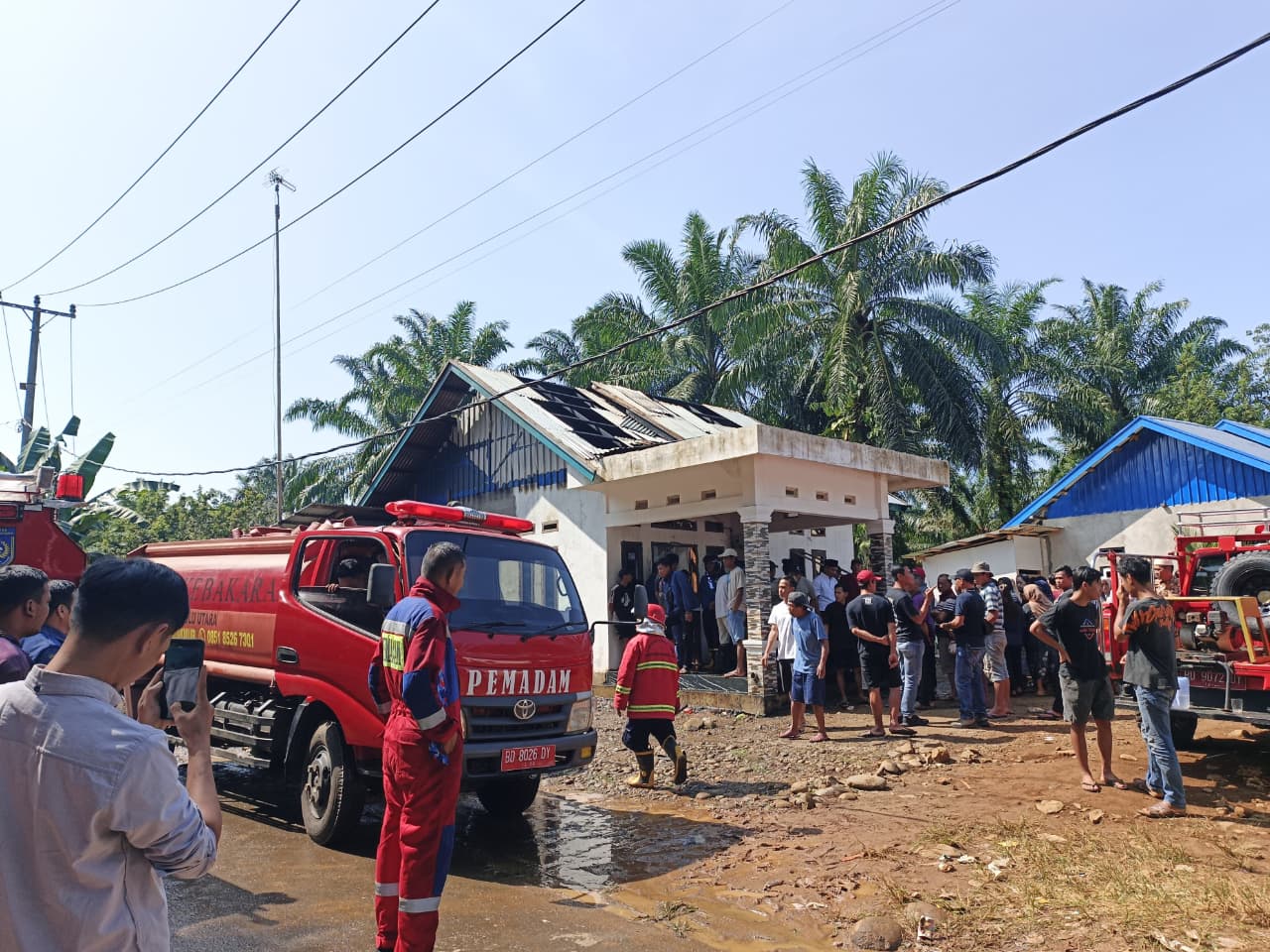 Giliran Rumah di Taba Tembilang Arga Makmur Terbakar, Api Berhasil Dipadamkan Cepat oleh Petugas Damkar