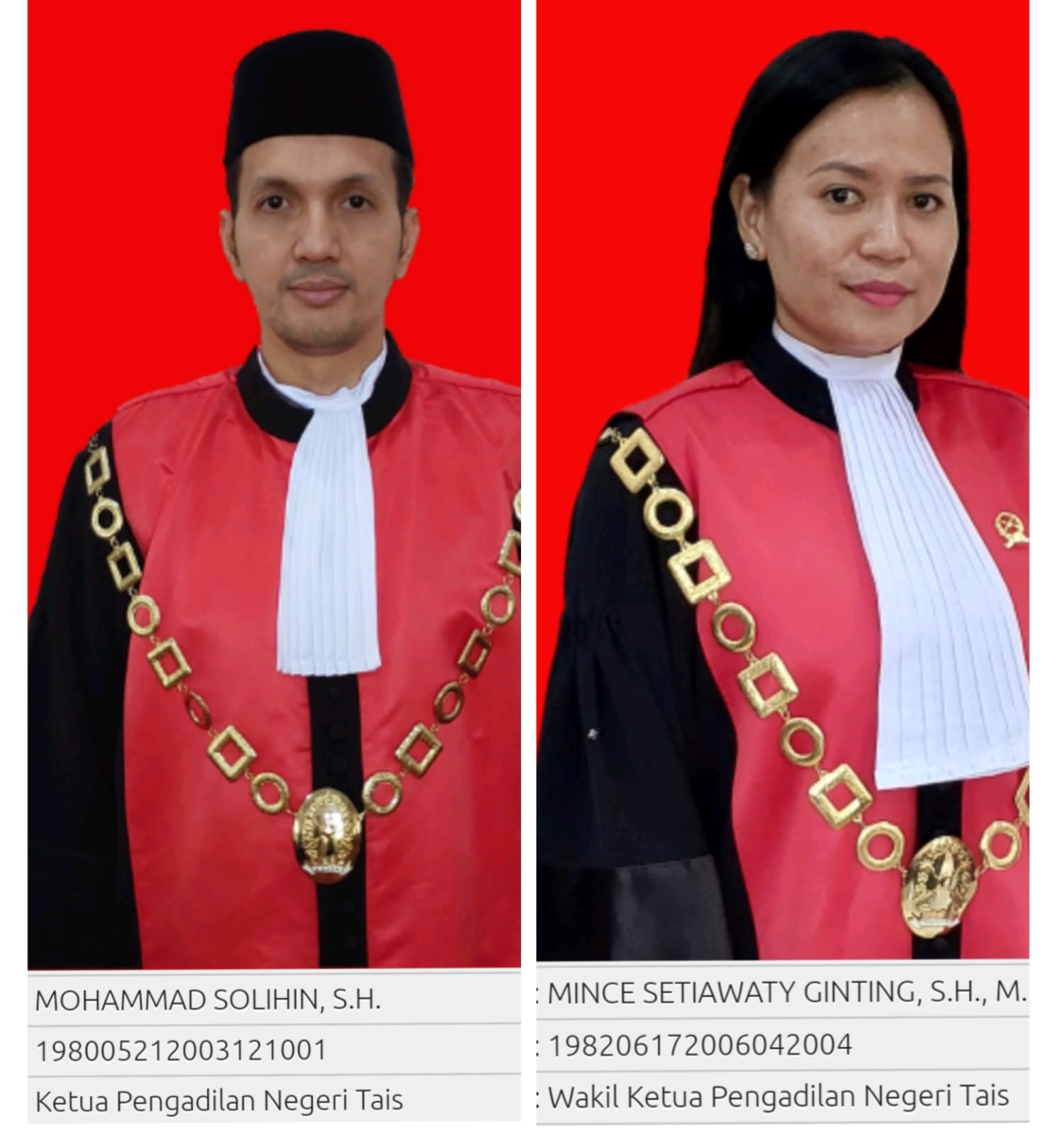Ketua Pengadilan Negeri Tais Dimutasi Jadi Hakim, Wakilnya Dipromosi Jabat Ketua PN Tais