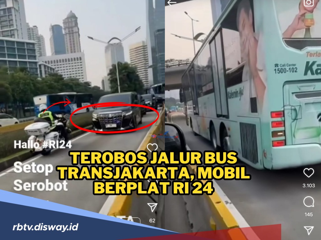 Nekat Terobos Jalur Bus TransJakarta, Mobil Berplat RI 24 Didenda, Segini Nominalnya