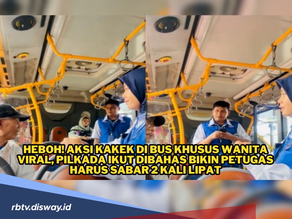 Ribut-ribut Kakek dengan Petugas di Bus TransJakarta Khusus Wanita