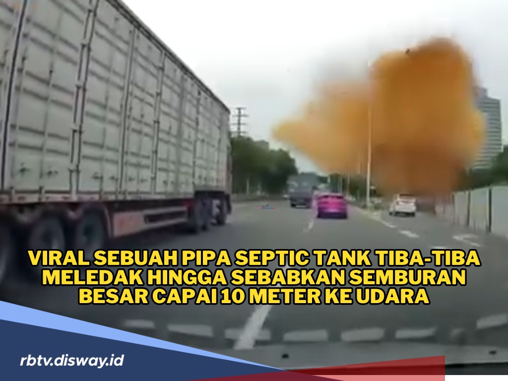 Heboh, Pipa Septic Tank Tiba-tiba Meledak, Semburan Tinja Setinggi 10 Meter 