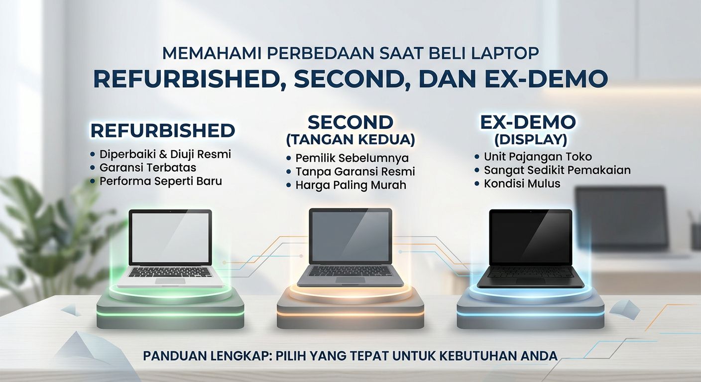 Refurbished, Second dan Ex-Demo: Apa Bedanya saat Beli Laptop?