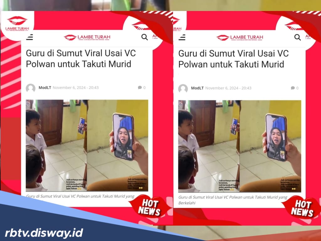 Takut Dilaporkan ke Polisi, Guru Ini Video Call Polwan untuk Mendamaikan Murid yang Berkelahi