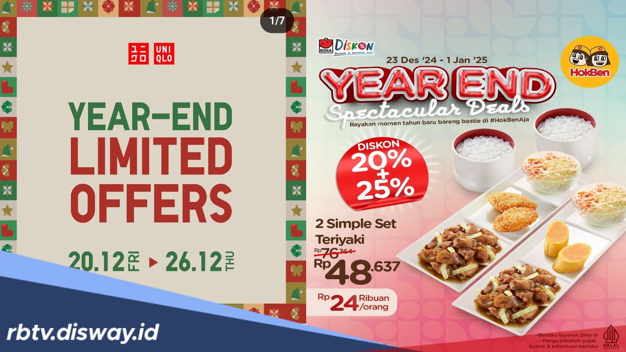 Year-End Sale! HokBen dan Uniqlo Hadirkan Promo Spesial, Catat Tanggalnya