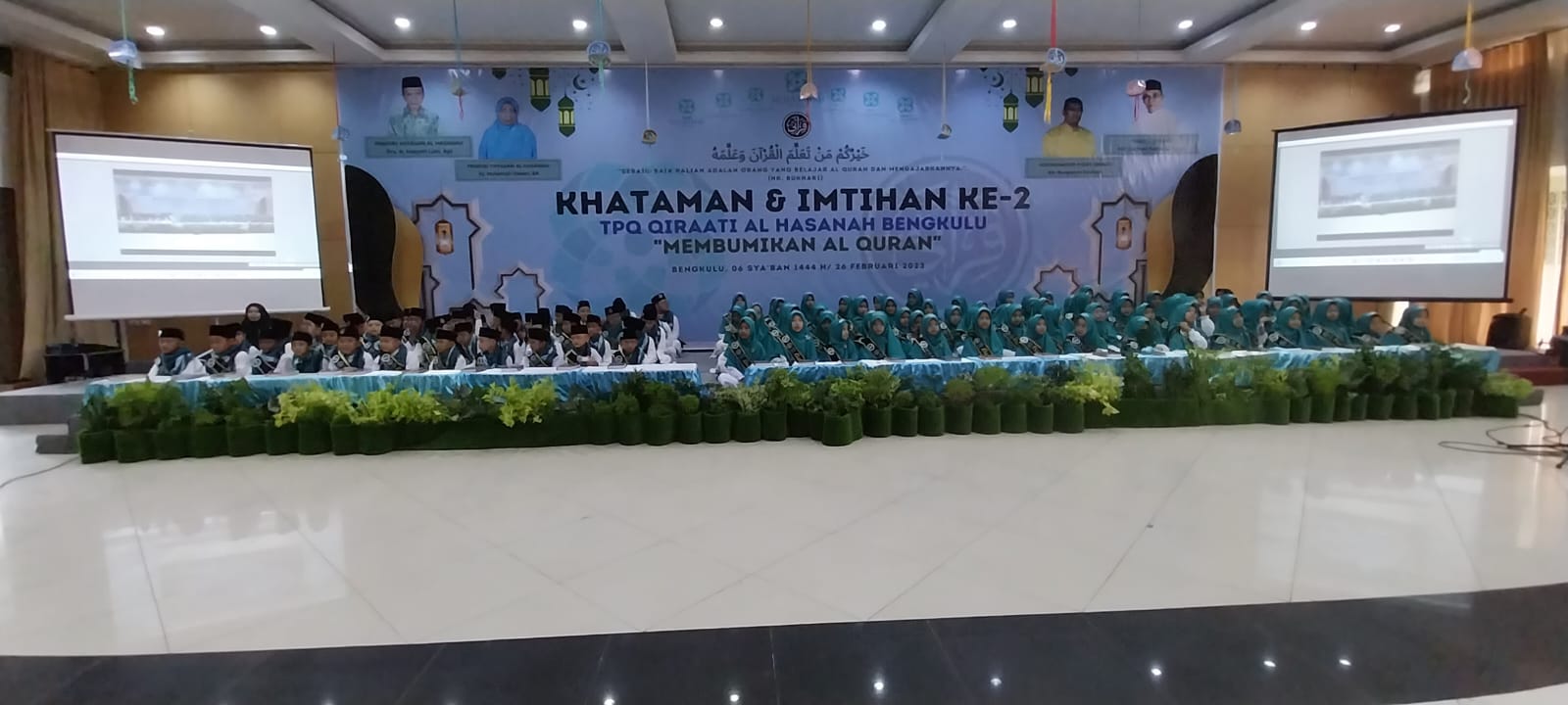 Khatam dan Imtihan Santriwan serta Santriwati Al-Hasanah 