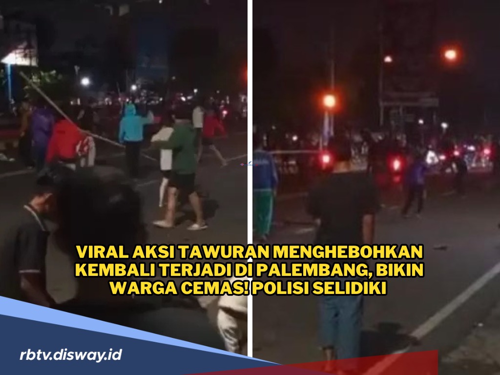 Warga Dibuat Cemas, Dua Kelompok Pemuda di Palembang Lakukan Aksi Tawuran 