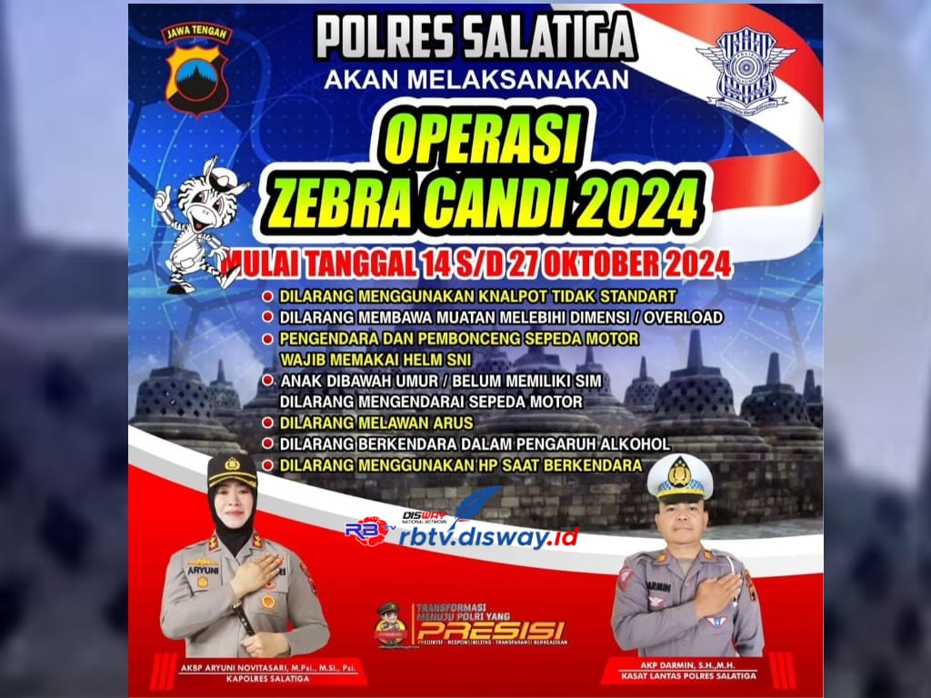 Berlangsung Selama Dua Pekan, Operasi Zebra Oktober 2024 di Salatiga Digelar di Lokasi Ini