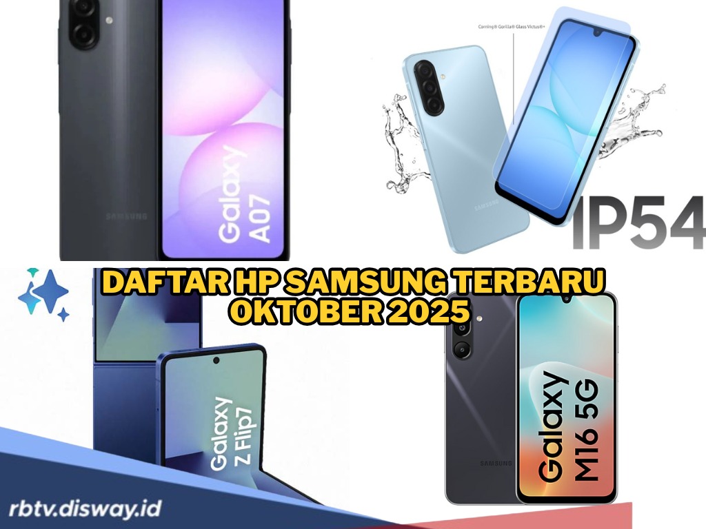 12 HP Samsung Terbaru Oktober 2025, Mulai Seri A Hingga Flagship S25 Ultra, Mana yang Jadi Incaranmu?
