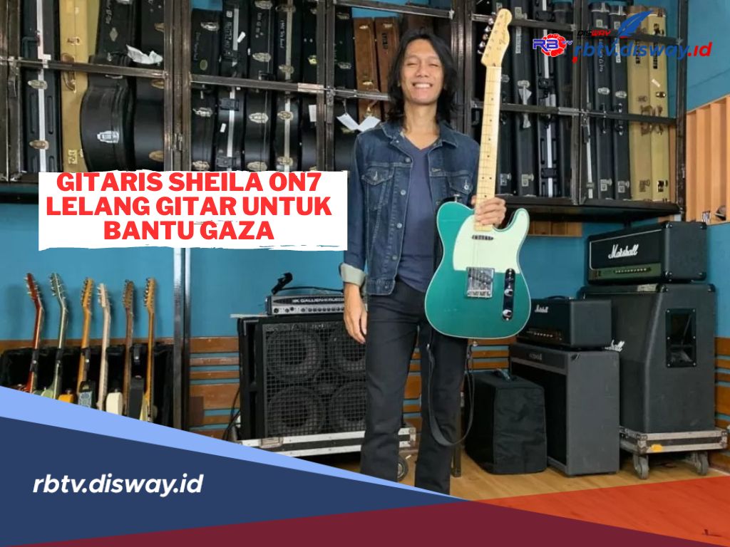 Gitaris Sheila On 7 Eross Candra Lelang Gitar Bersejarahnya untuk Sumbang ke Gaza, Laku Rp 125 Juta 