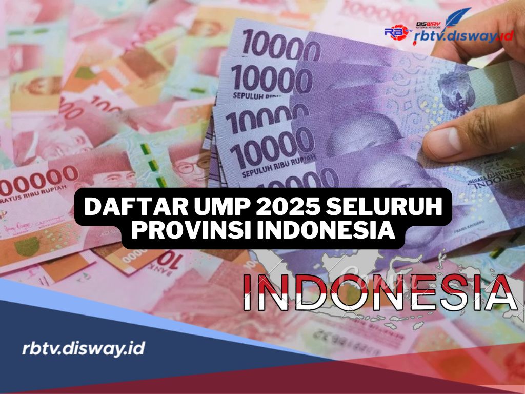 Daftar UMP Tahun 2025 Seluruh Provinsi di Indonesia Setelah Naik 6,5 Persen