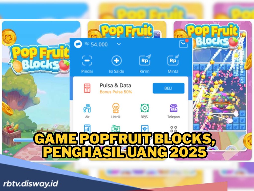 Saldo DANA Langsung Cair! Game PopFruit Blocks Jadi Andalan Penghasil Uang 2025 Tanpa Undang Teman