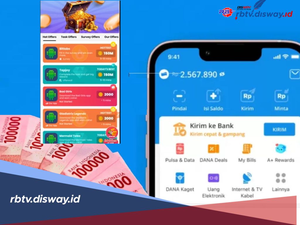 Coba Aplikasi Penghasil DANA Terbaru 2025, Kapan Lagi Scroll Video Dibayar Saldo