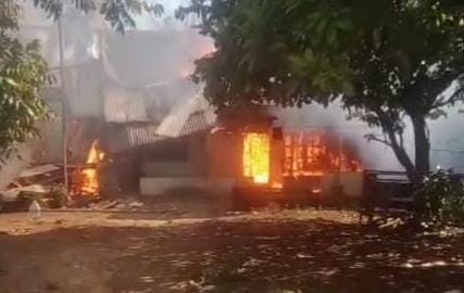 Rumah Bedengan 5 Pintu di Pagar Dewa Habis Terbakar, Yamaha RX King dan Mio Gosong