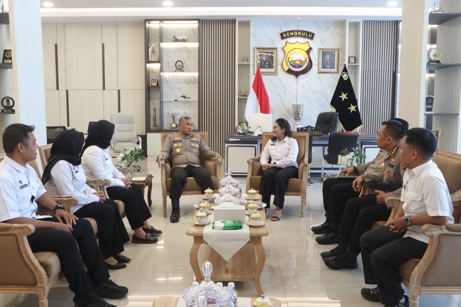 Kapolda Bengkulu Terima Audiensi Ketua Badan Gizi Nasional Provinsi Bengkulu