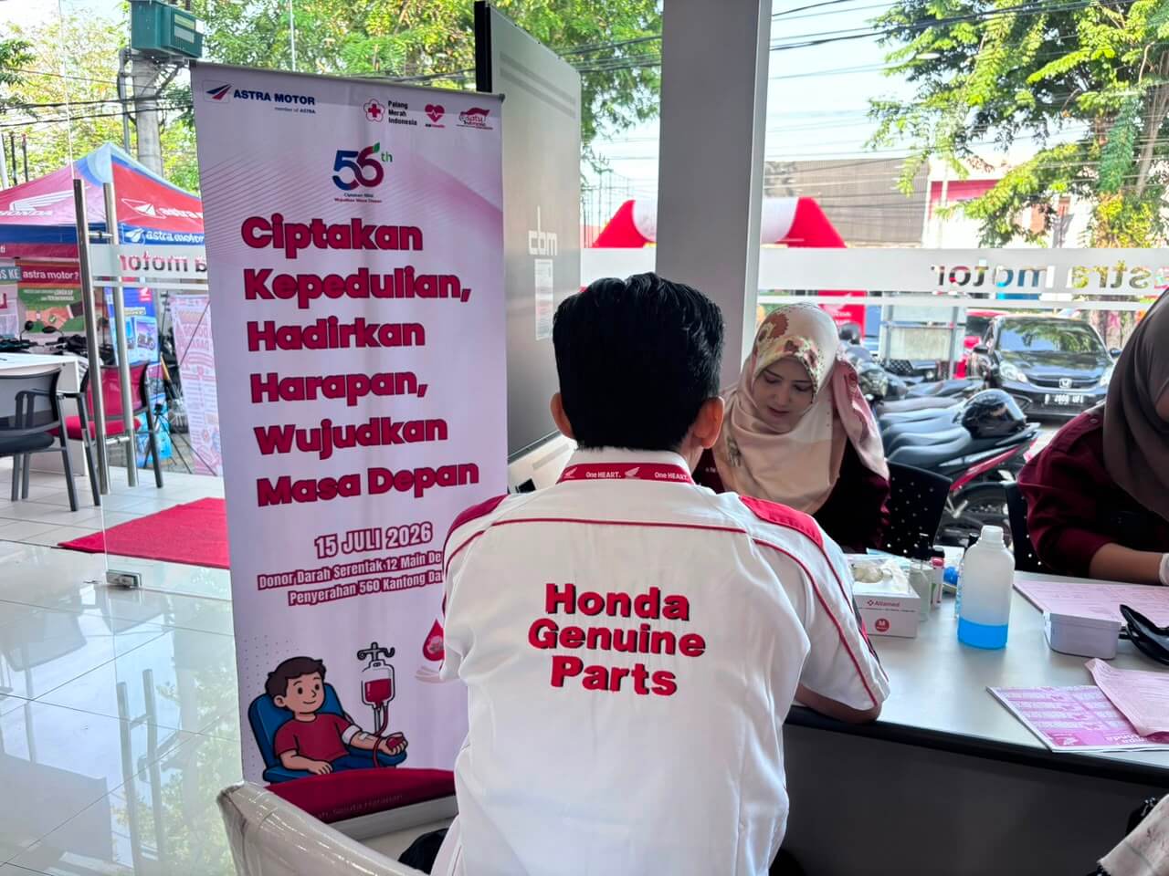 HUT ke-56, Astra Motor Bengkulu Gelar Aksi Donor Darah 