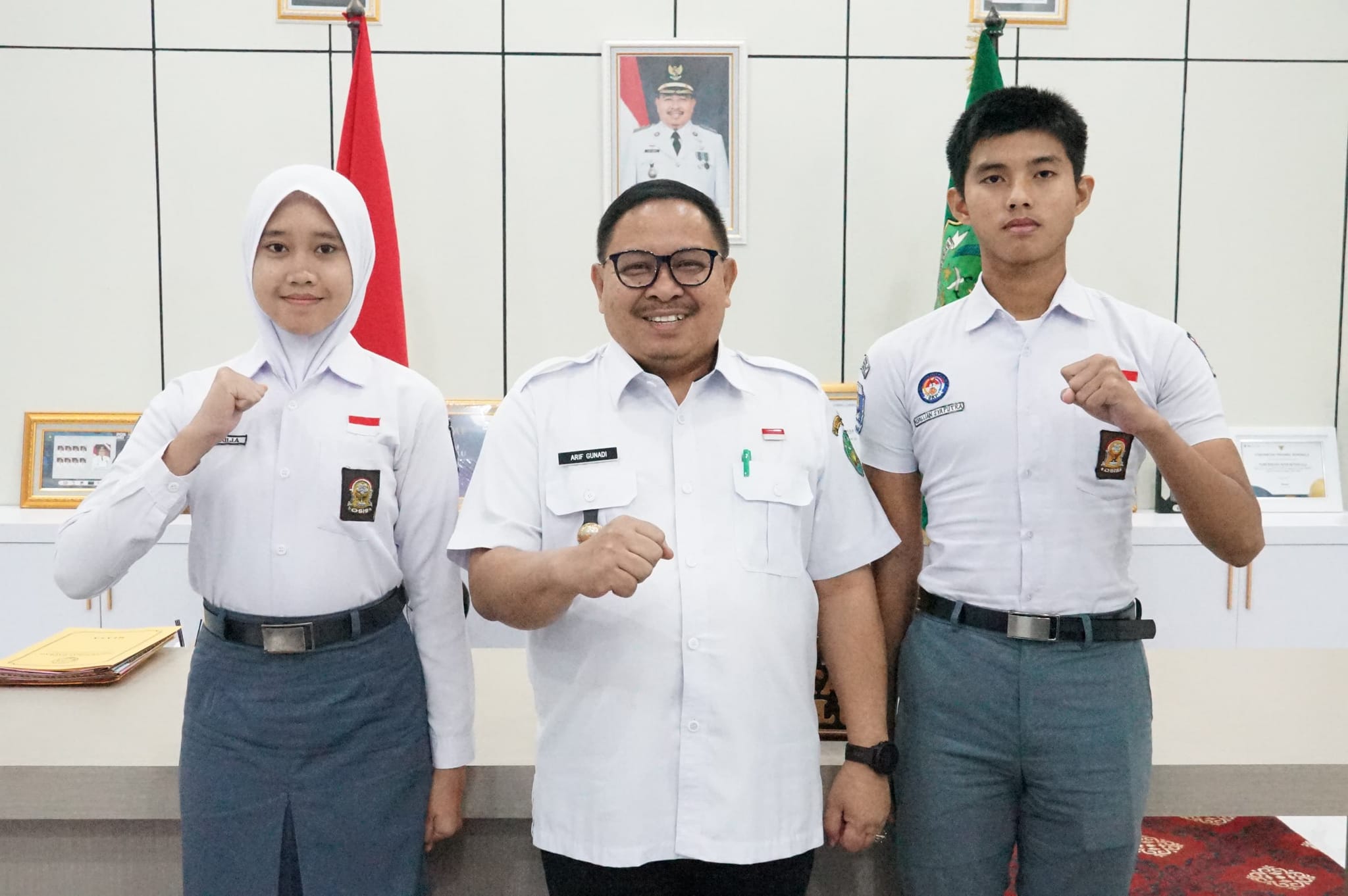 Pj Walikota Beri Dukungan Moril dan Materil, 2 Pelajar Kota Bengkulu Jadi Paskibraka Tingkat Nasional 2024