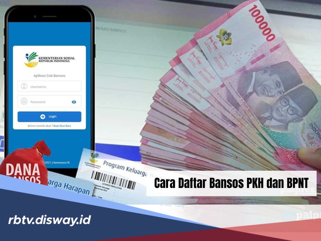 Bisa Lewat Hp, Begini Cara Daftar Bansos PKH dan BPNT, Ini Syaratnya