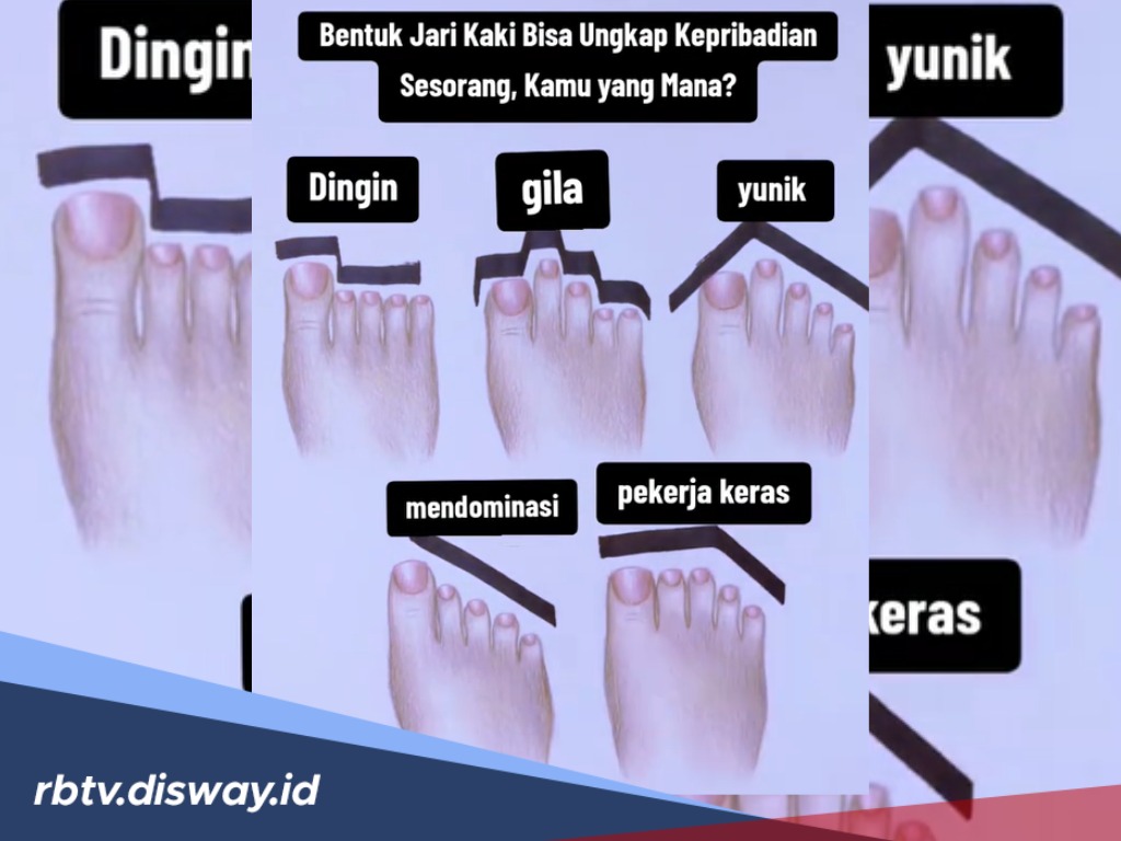 Bongkar Kepribadian Seseorang dari Bentuk Jari Kaki, Cek Punyamu