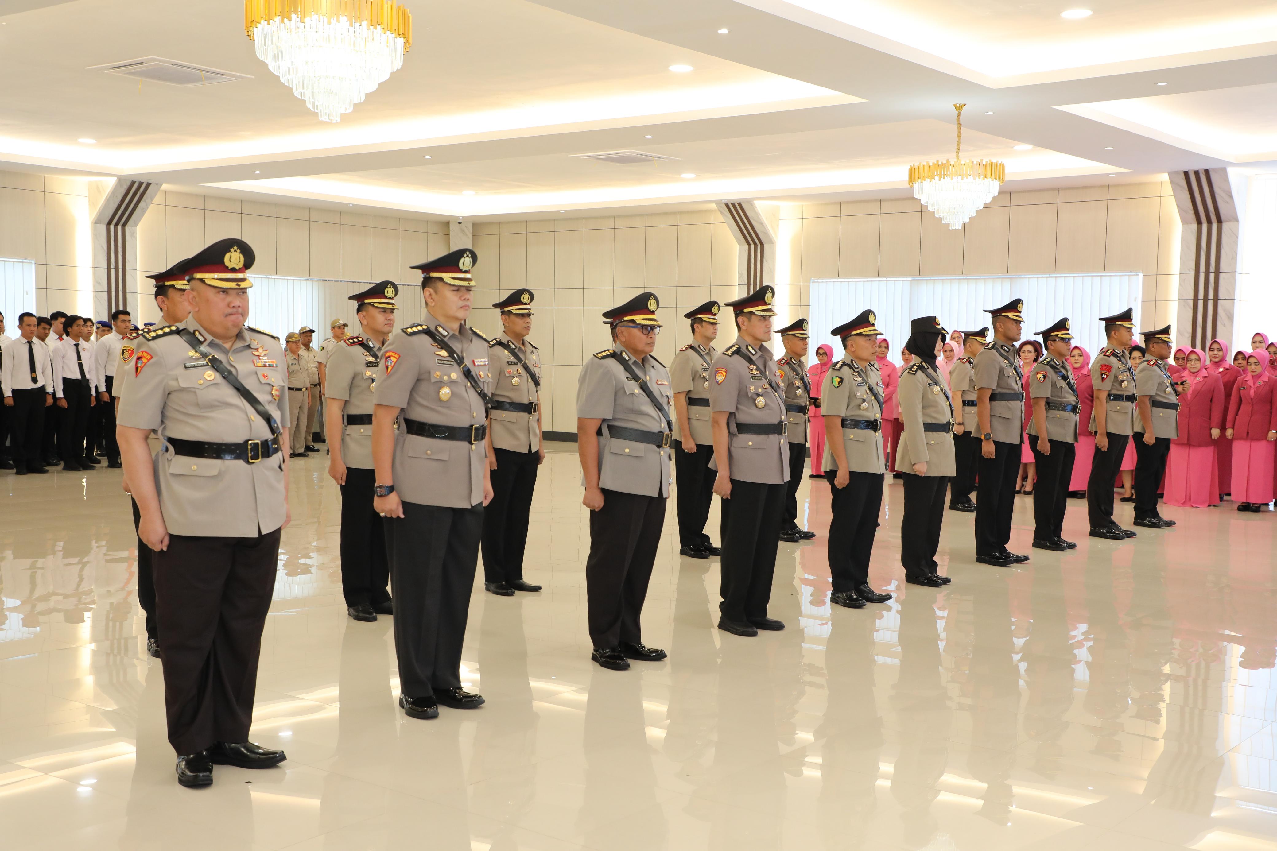 Pesan Kapolda Bengkulu di Sertijab Kapolres dan Pejabat Utama Polda Bengkulu