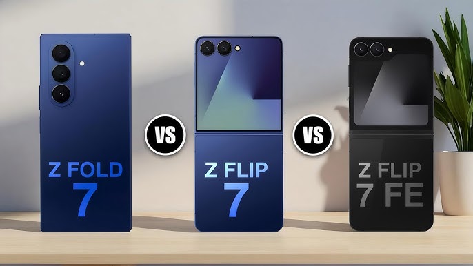Perbandingan Samsung Galaxy Z Fold 7 Vs Samsung Galaxy Z Flip 7 Vs Samsung Galaxy Z Flip 7 FE