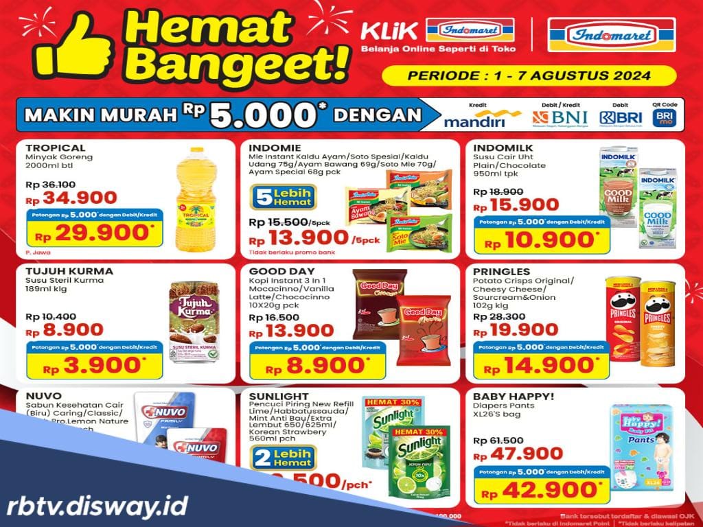 Katalog Promo JSM Indomaret Periode 2-4 Agustus 2024, Berlaku di Semua Gerai Indomaret hingga Pelosok Negeri