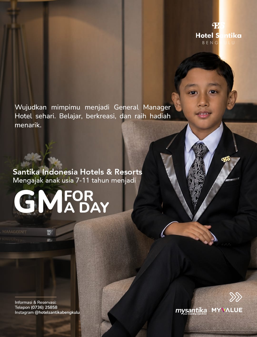 Hadirkan Program GM For A Day, Hotel Santika Bengkulu Fasilitasi Anak Menjadi General Manager Sehari
