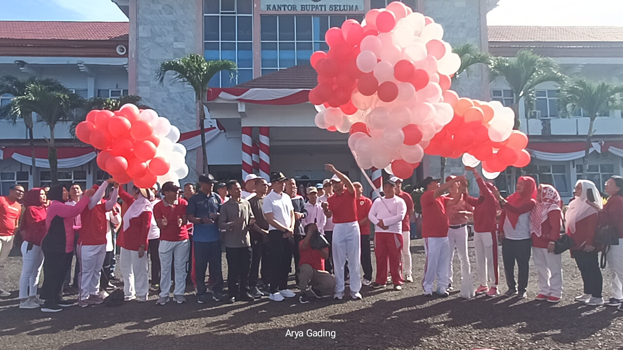Bupati Seluma Launching Kegiatan HUT Seluma ke 22 dengan Perlombaan Rakyat 