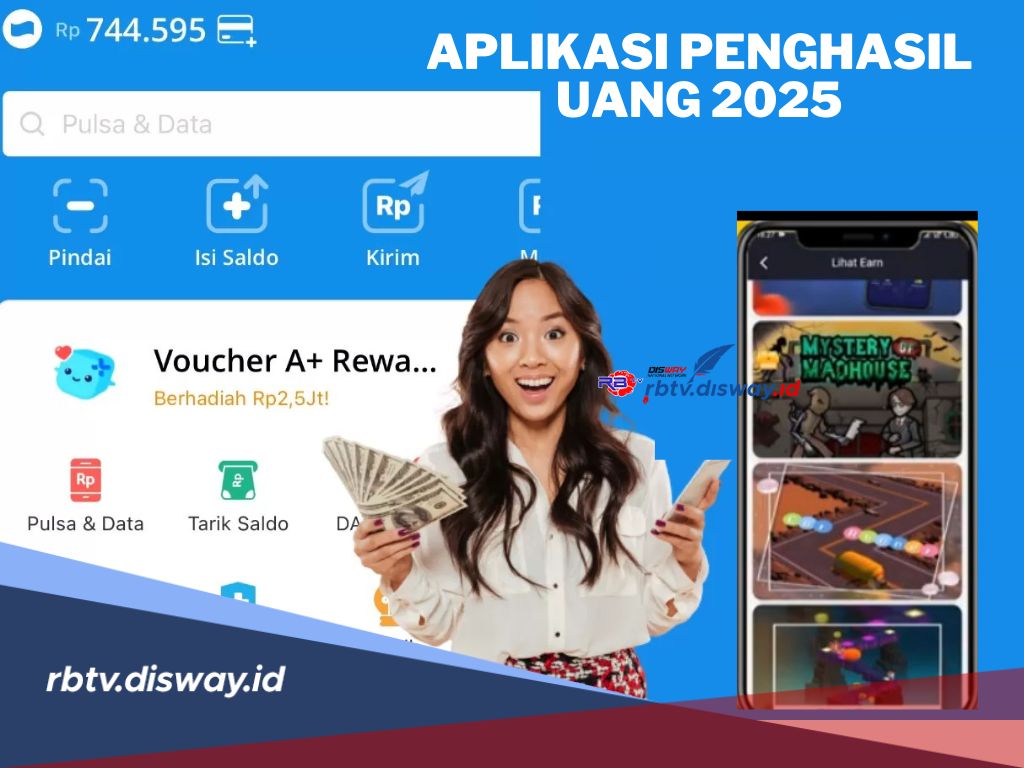 Coba Aplikasi Penghasil Uang 2025 Ini, Cuma Nonton Video Dibayar Saldo Gratis hingga Rp 300 Ribu 