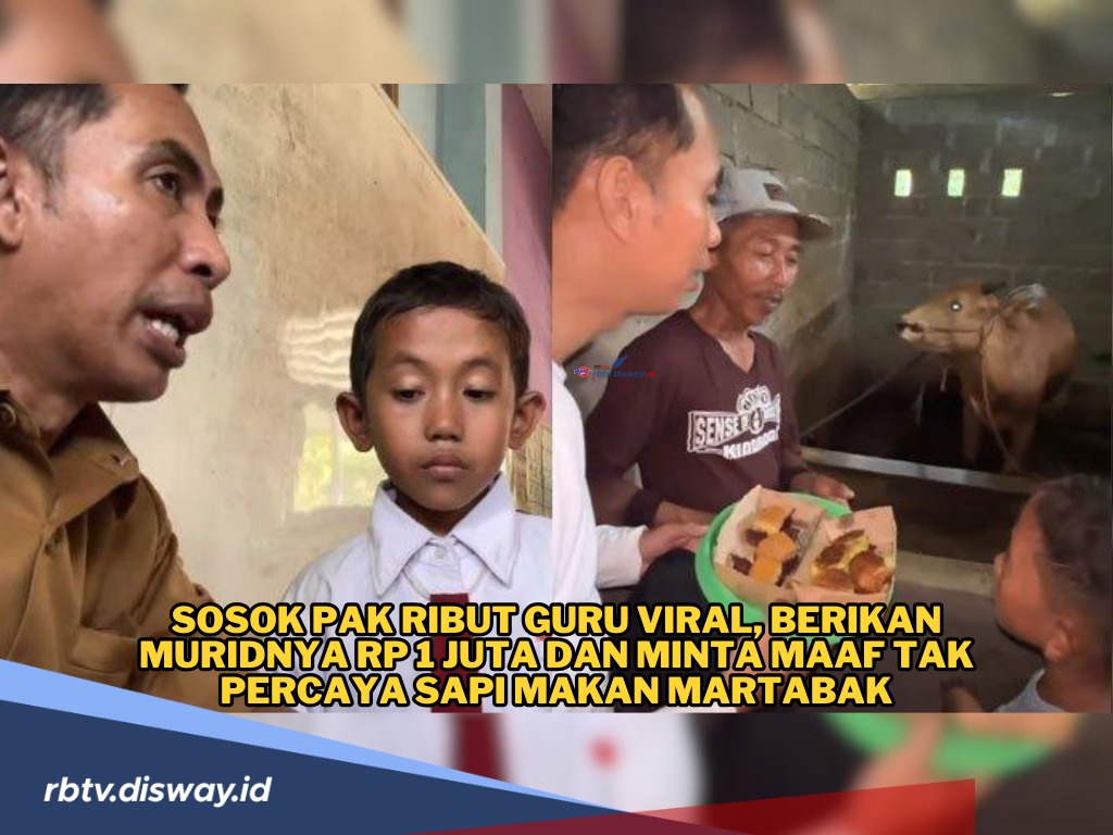 Perkenalkan Sosok Pak Ribut, Guru Viral yang Berikan Muridnya Uang Rp 1 Juta Gara-gara Ini