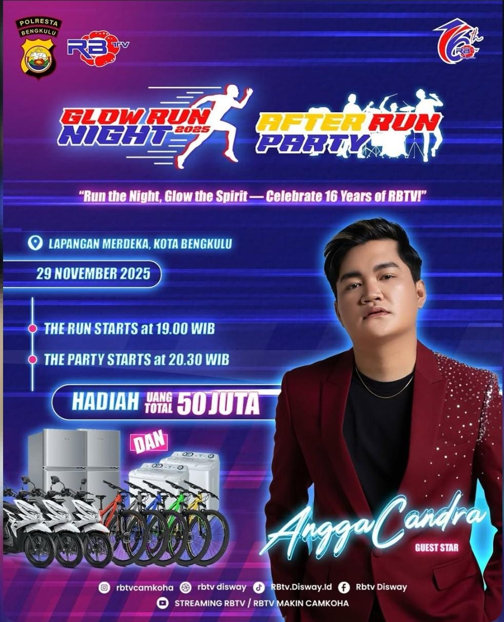 RBTV dan Polresta Bengkulu Matangkan Persiapan Glow Run Night, Peserta Hampir Seribu