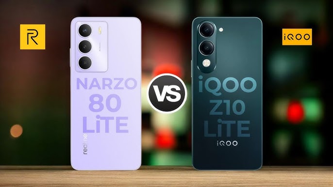 Silakan Dibandingkan Realme Narzo 80 Lite 4G Vs iQOO Z10 Lite 5G, Lebih Oke yang Mana?