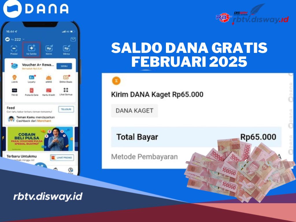 Sat Set, Hari Ini Senin 17 Februari Kamu Dapat Saldo DANA Rp 160.000, Berikut Cara Ambilnya