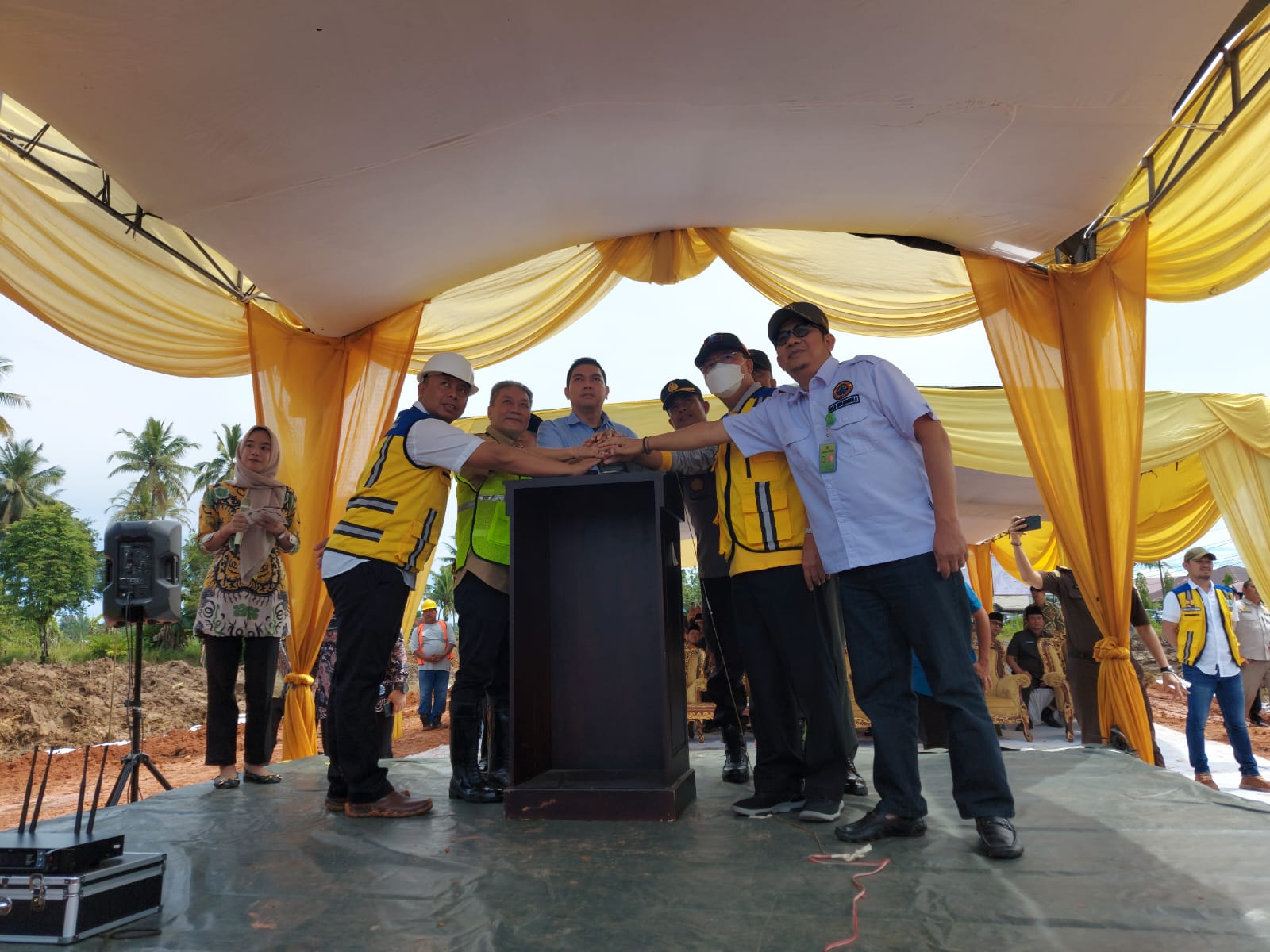 Gubernur Ground Breaking Proyek Jembatan Elevated DDTS, Buka-Tutup Jalan Setelah Lebaran