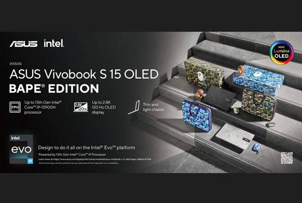 Asus Vivobook S 15 OLED BAPE Edition K5504, Laptop Bertenaga dengan Gaya Streetwar    
