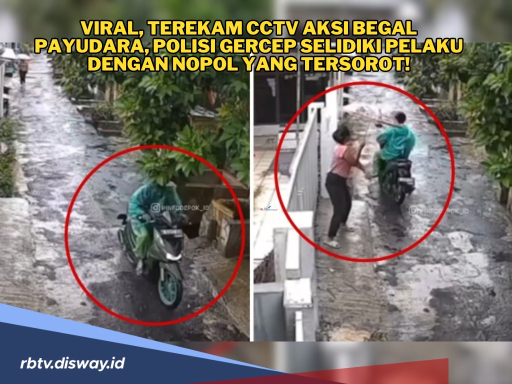 Kaum Hawa Waspada, Wanita Ini Jadi Korban Begal Payudara, Nopol Motor Pelaku Terekam CCTV