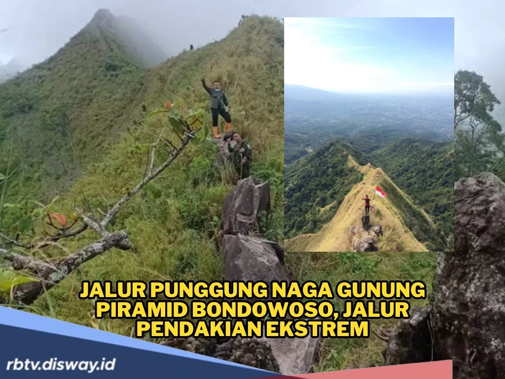 Tantangan Terekstrem Jalur Punggung Naga Gunung Piramid Bondowoso