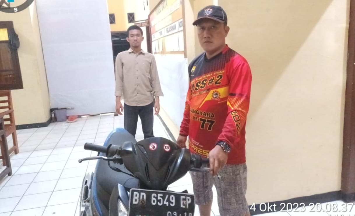 Sepeda Motor 'Tak Bertuan' Ditinggal di Jembatan Lubuk Kebur, Kini Diamankan Polsek Seluma